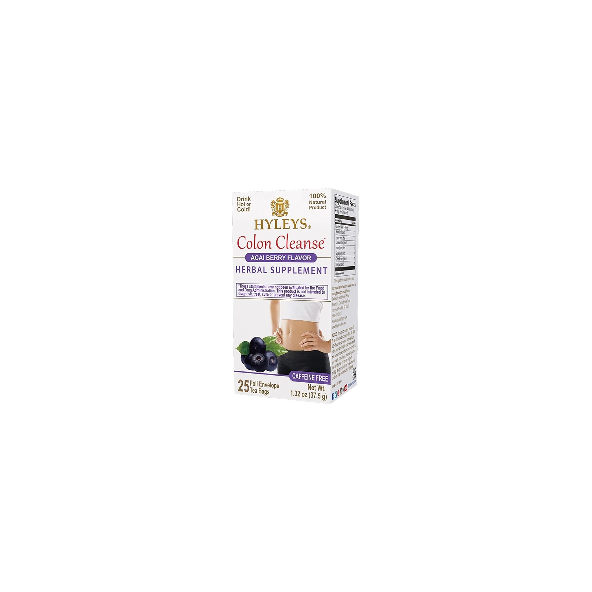HYLEYS COLON CLEANSE TEA BAGS 25 BAG