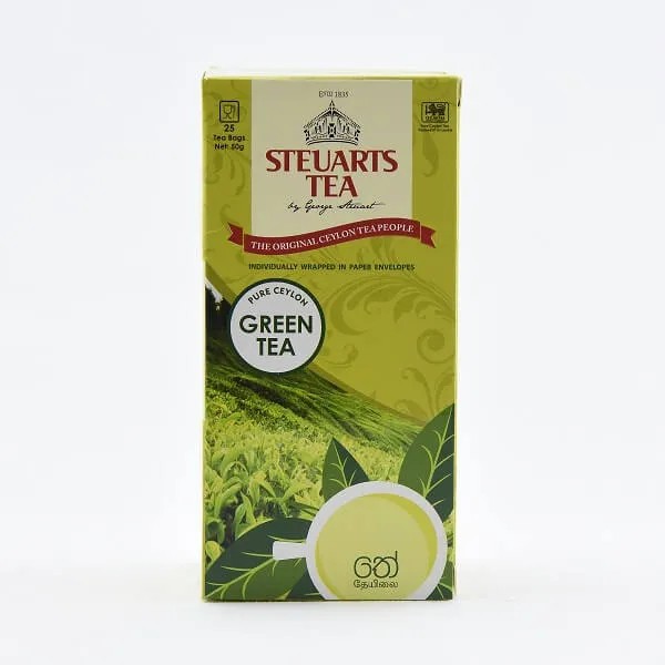 STEUARTS GREEN TEA BAG 25 BAG