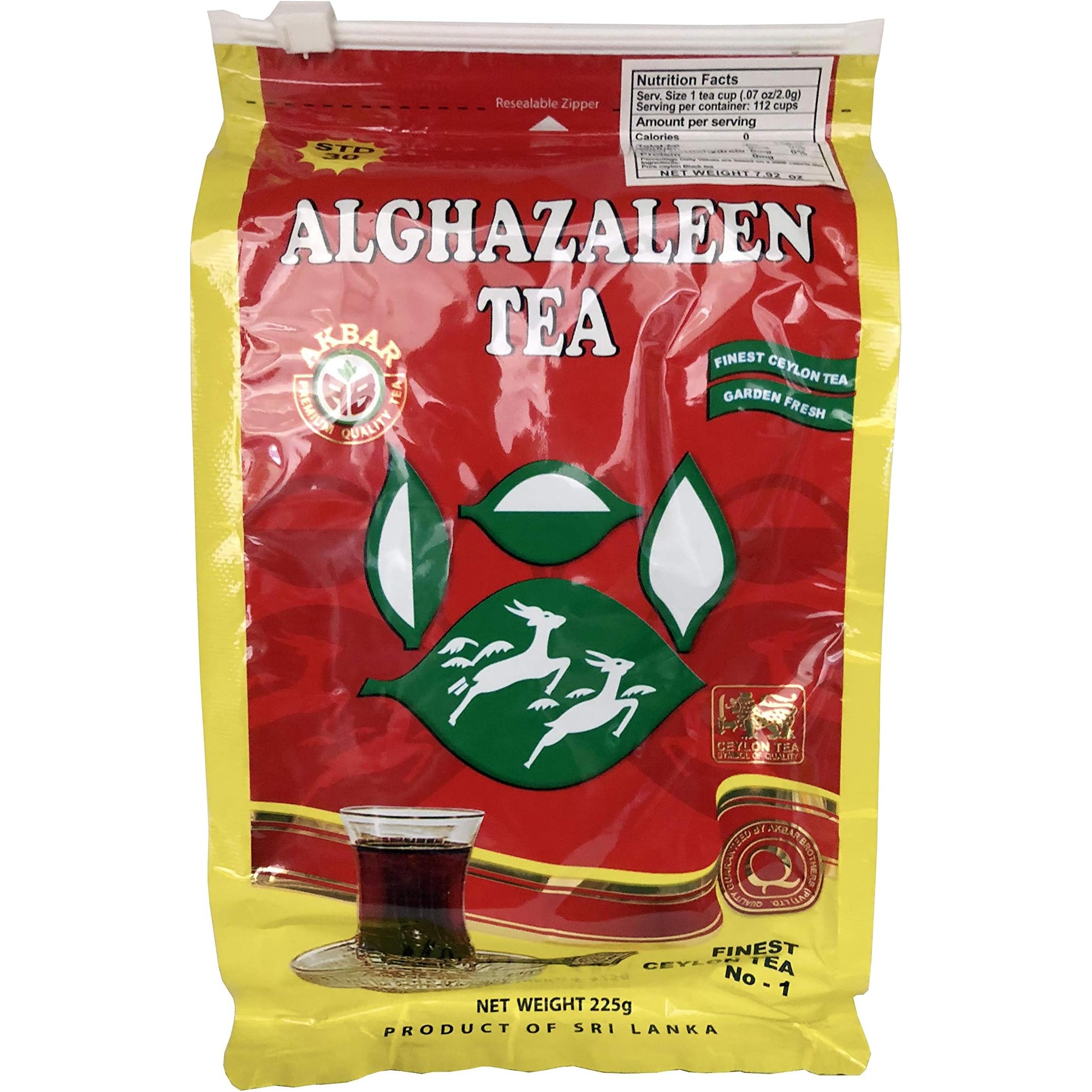 AL GHAZALEEN TEA COARSE ZIPPER 225 GM