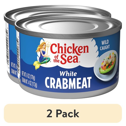 CHICKEN OF THE SEA WHITE CRABMEAT        6 OZ