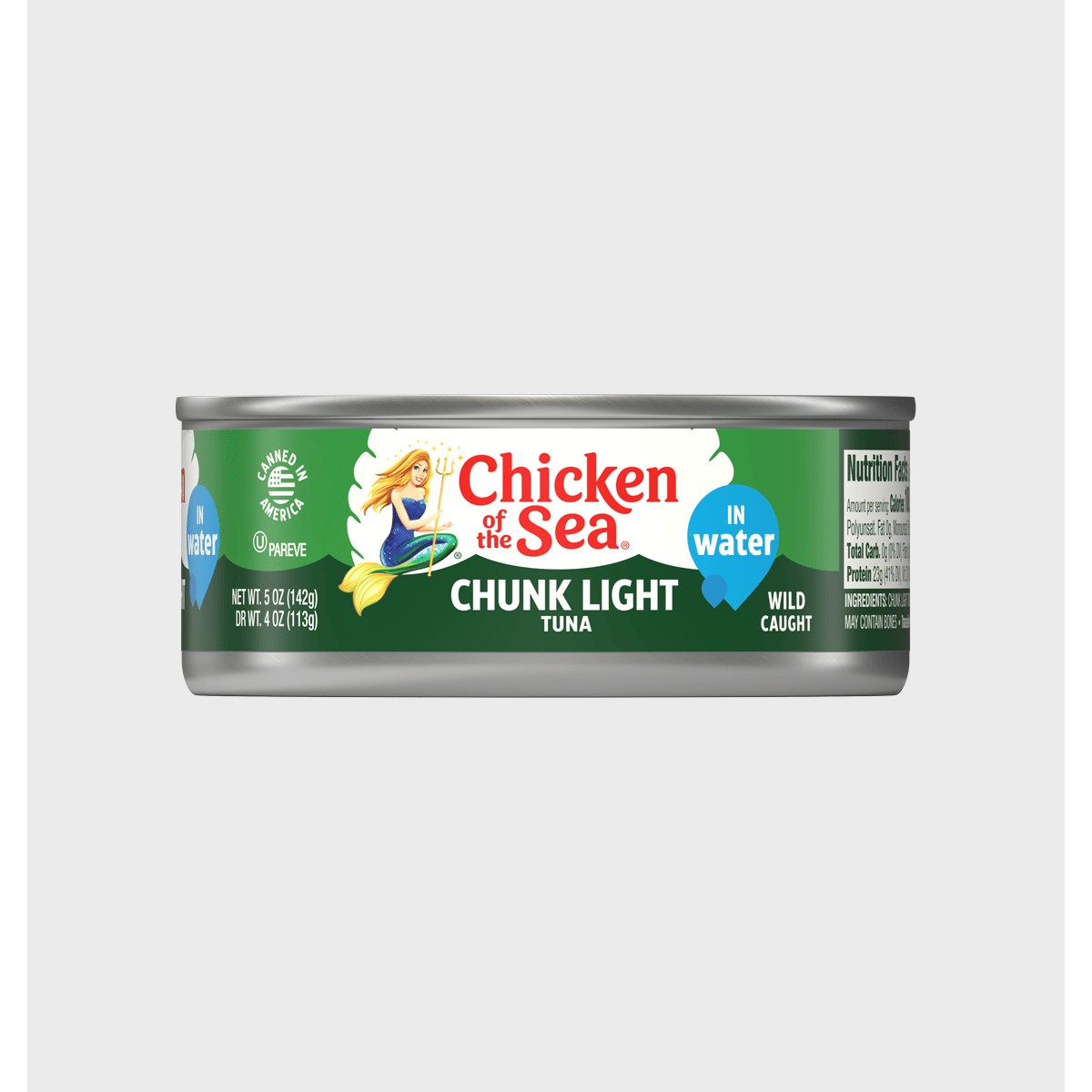 Chicken Of The Sea Chunk Light Tuna In Water 4 OZ
