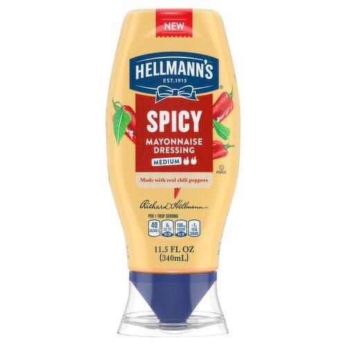 HELLMANNS SPICY MAYO SQZ 11.5 OZ