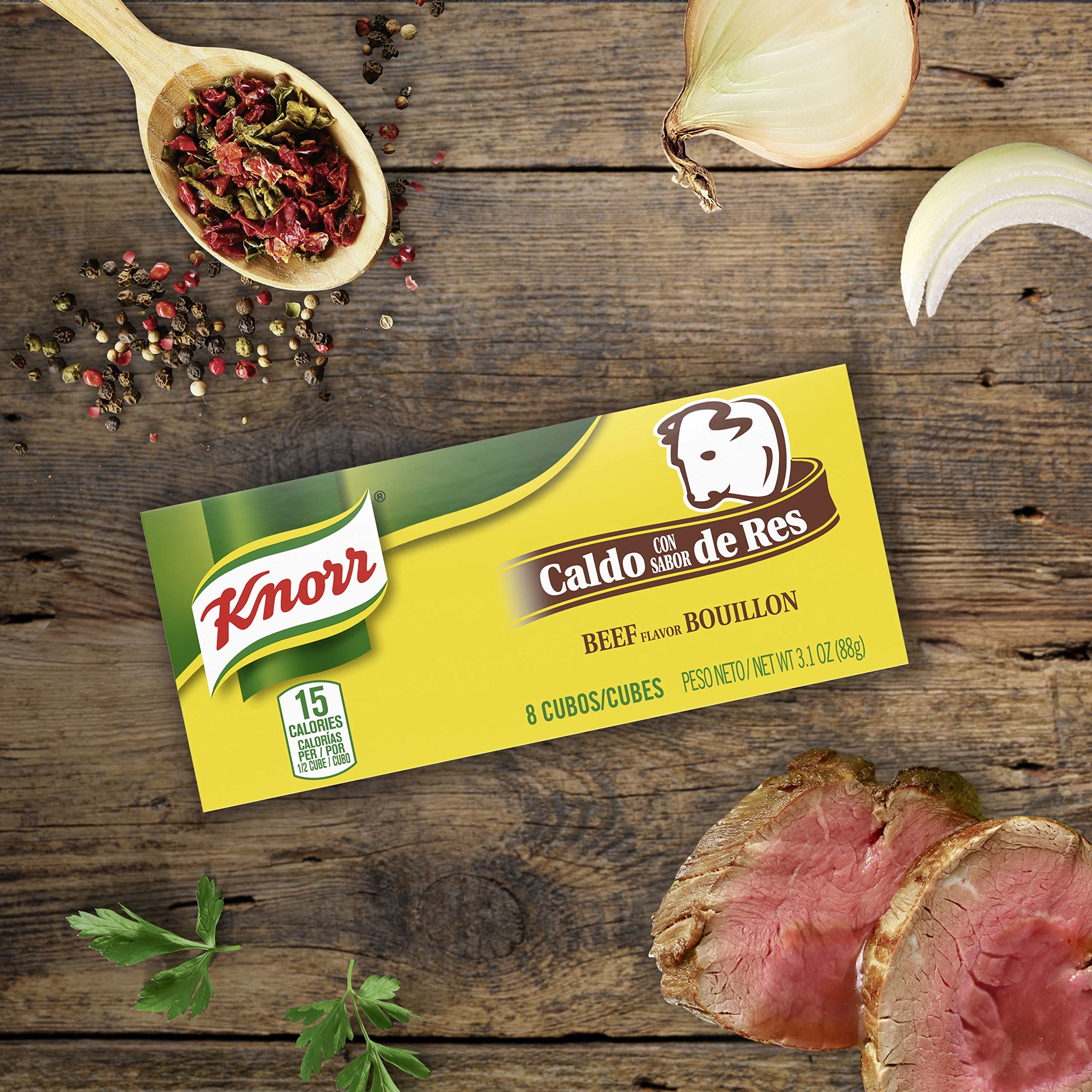 KNORR BEEF BOUILLION 3.1 OZ