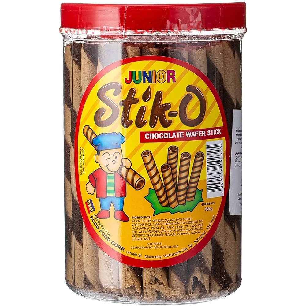 JUNIOR STIK O CHOCOLATE WAFER STICK 380 GM