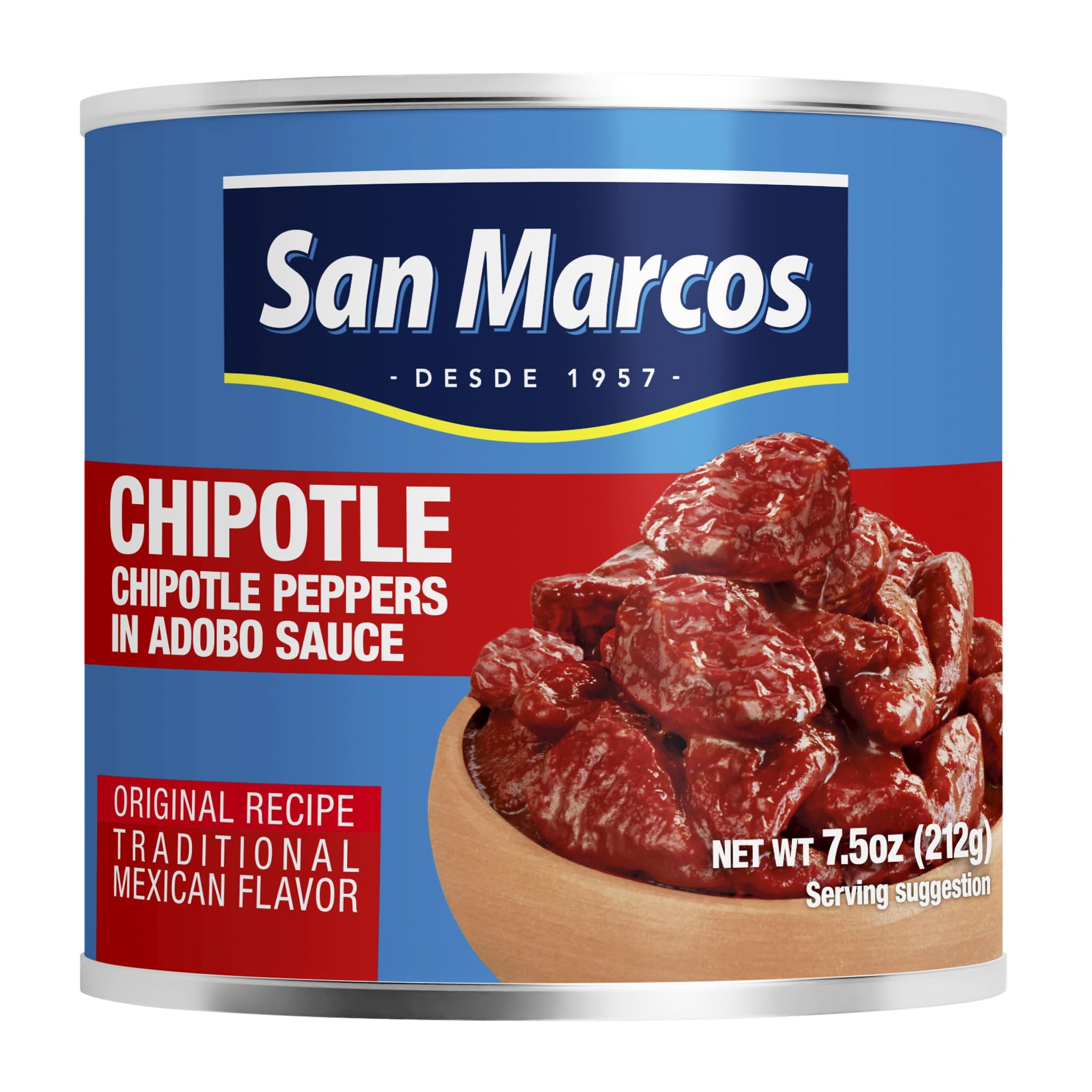 SAN MARCOS CHILPOTLE PEPPERS 7.5 OZ
