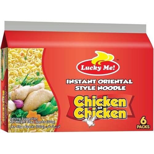 LUCKY ME CHICKEN NOODLES 6 PACK