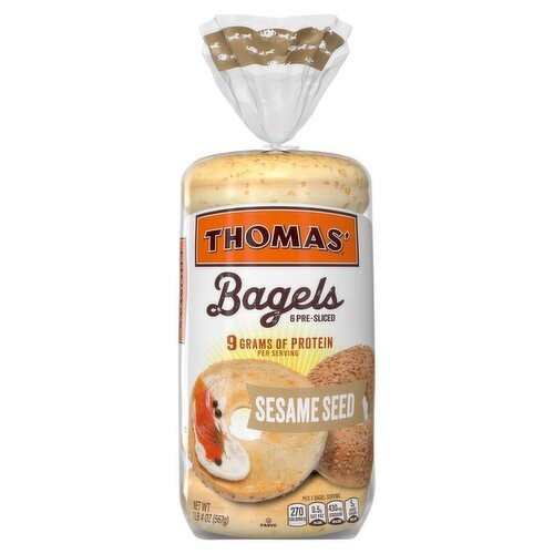 THOMAS BAGEL SESAME SEED 1.4 OZ