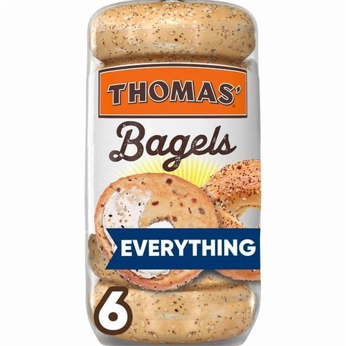 THOMAS' ENGLISH BAGELS EVERITHING 6 OZ