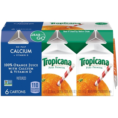 TROPICANA PURE PREM ORANGE JC CALC       1 FLOZ