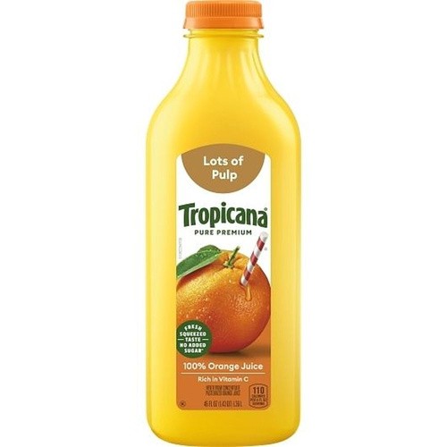 TROPICANA ORANGE JC GROVST WITH PULP 46 OZ