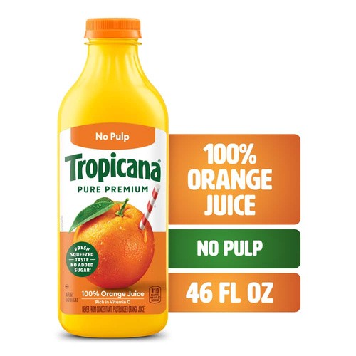 ORANGE JUICE NO PULP                     46 OZ
