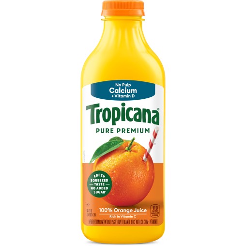Tropicana Pure Premium 100% Orange Juice No Pulp Calcium+Vitamin 46 OZ
