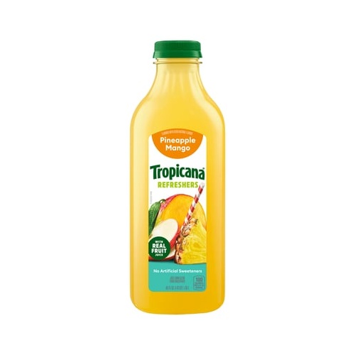 Tropicana Refreshers Pineapple Mango Juice Drink 46 OZ