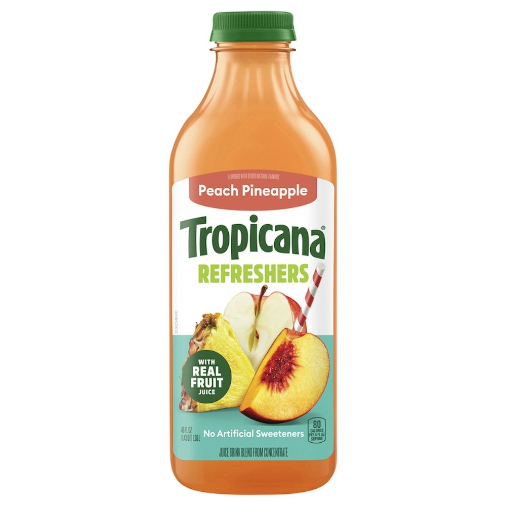 TROPICANA PEACH PINEAPPLE 46 Oz          46 OZ