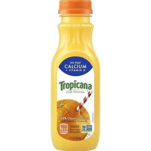 TROPICANA JUICE NO PULP/CALCIUM 11 OZ