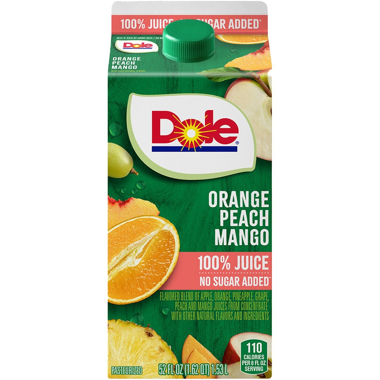 DOLE ORANGE PEACH MANGO JUICE 52 FLOZ