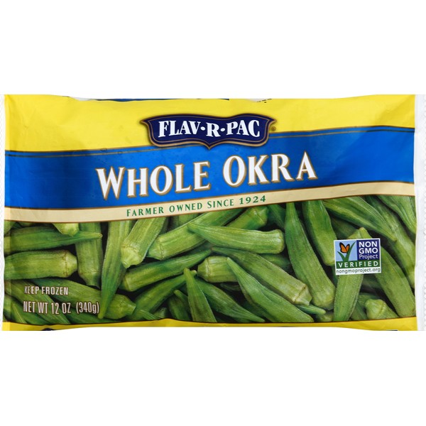 FLAV R PAC WHOLE OKRA 0.75 Lbs