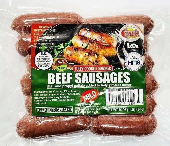 Emir Beef Sausages Mild 1 LBS