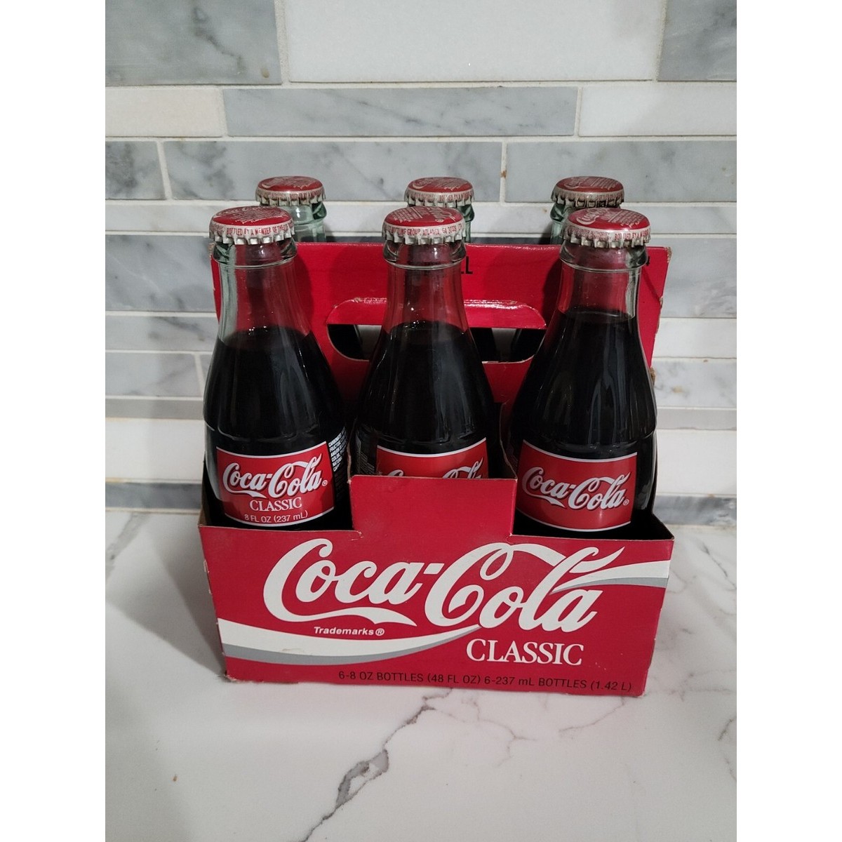 6 COKE CLASSIC GLASS 6 PACK