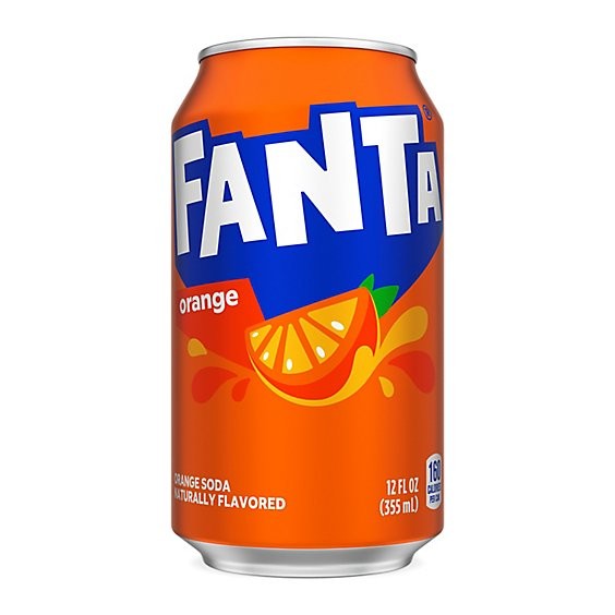 Fanta Orange Caffeine Free Soda 12 OZ