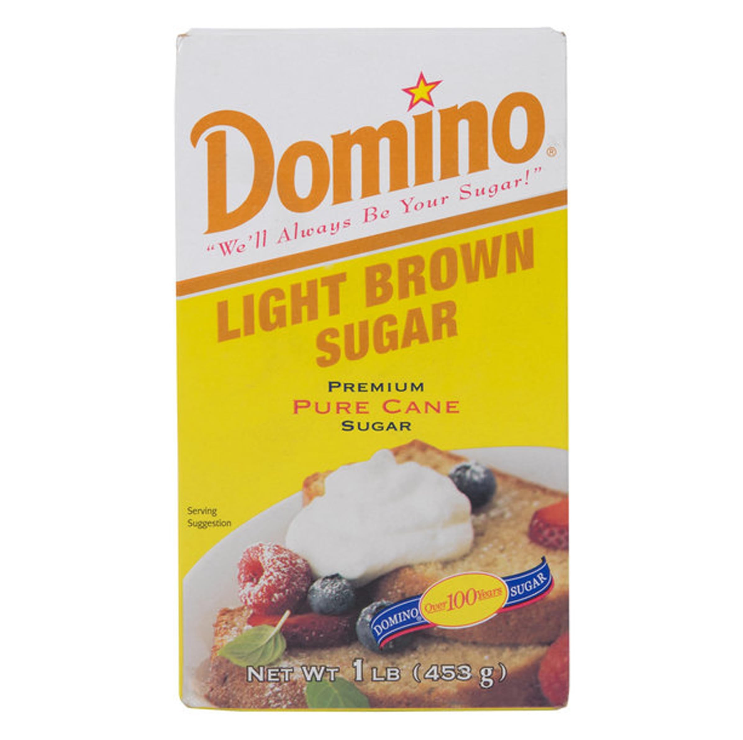 DOMINO LIGHT BROWN SUGAR 1 LBS