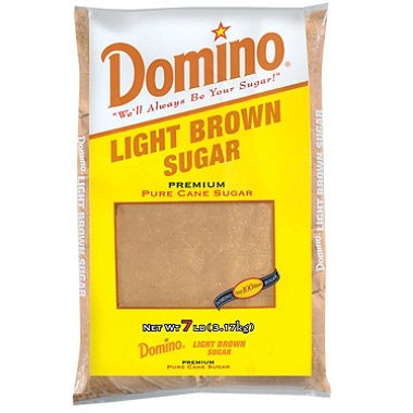 BROWN SUGAR   DOMINO LIGHT BROWN SUGAR 2 LBS