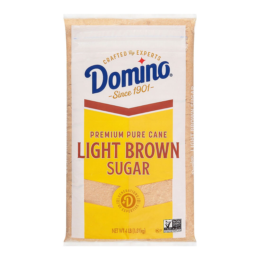 DOMINO LIGHT BROWN SUGAR   4 LBS