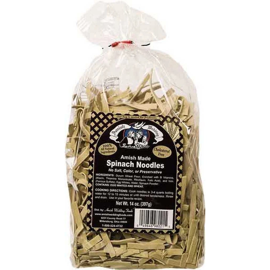 AMISH SPINACH NOODLES 14 OZ
