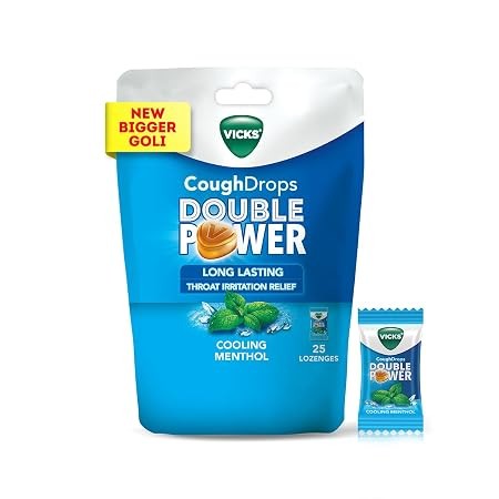 Vicks Cough Drops Candy Double Power  1 PACK