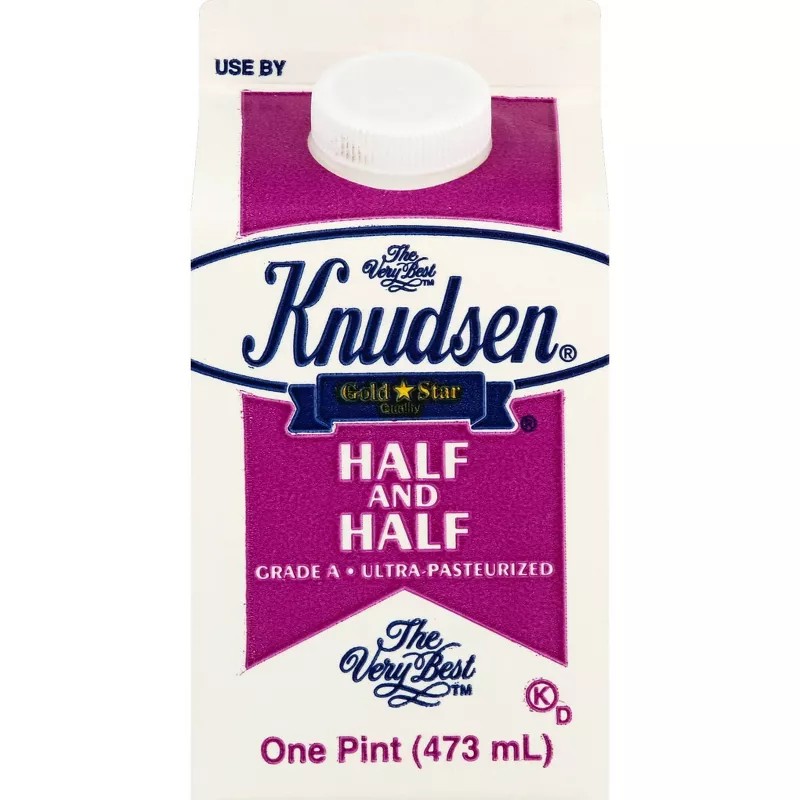 KNUDSEN HALF AND HALF  1 PINT