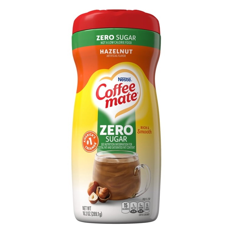Coffee Mate Hazelnut Sugar Free 10.2 Oz
