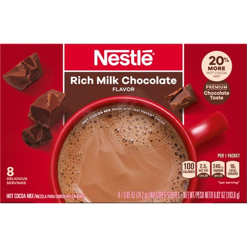 NESTLE COCOA MIX MILK CHOC 8 COUNT