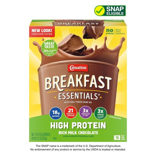 CARNATION CHOCOLATE INST BREAKFAST       10 COUNT