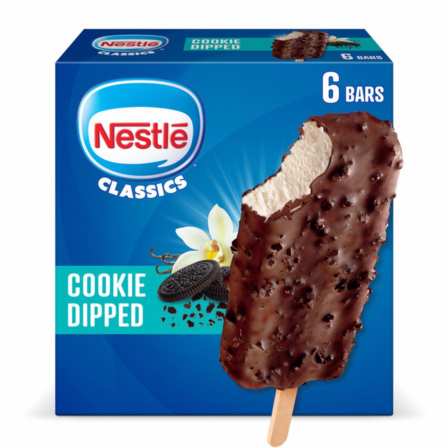 Nestle Cookie Dipped Bar Frozen Dairy 6 PCS