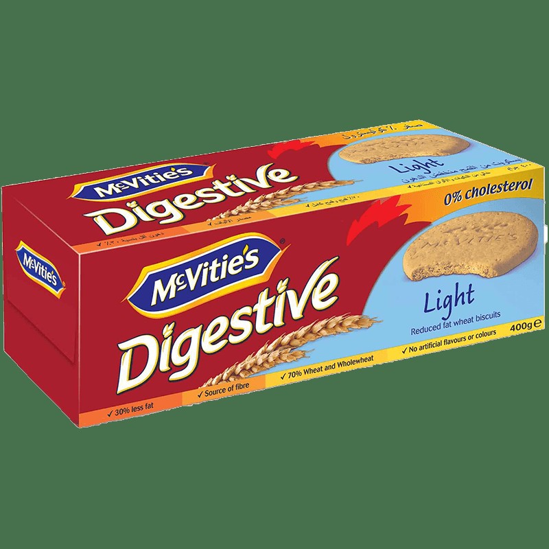 MCVITIES DIGESTIVES LIGHTS 400 GM