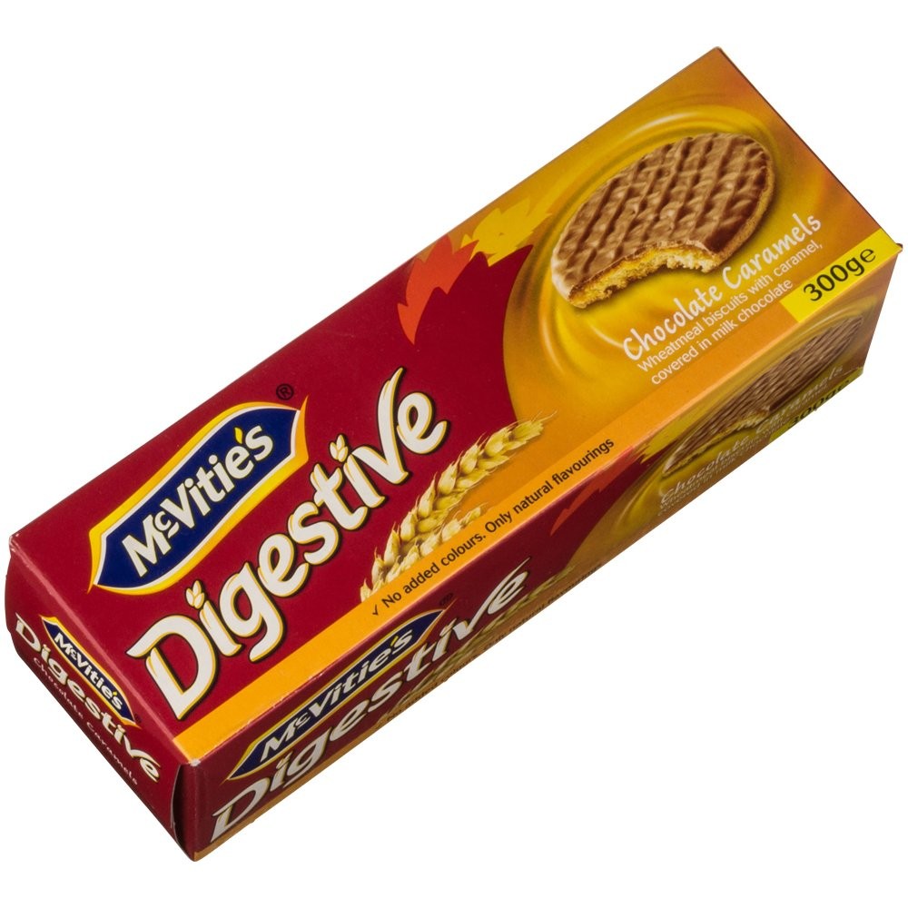 MCVITIES DIGESTIVE BISCUITS CARAMEL 300 GM