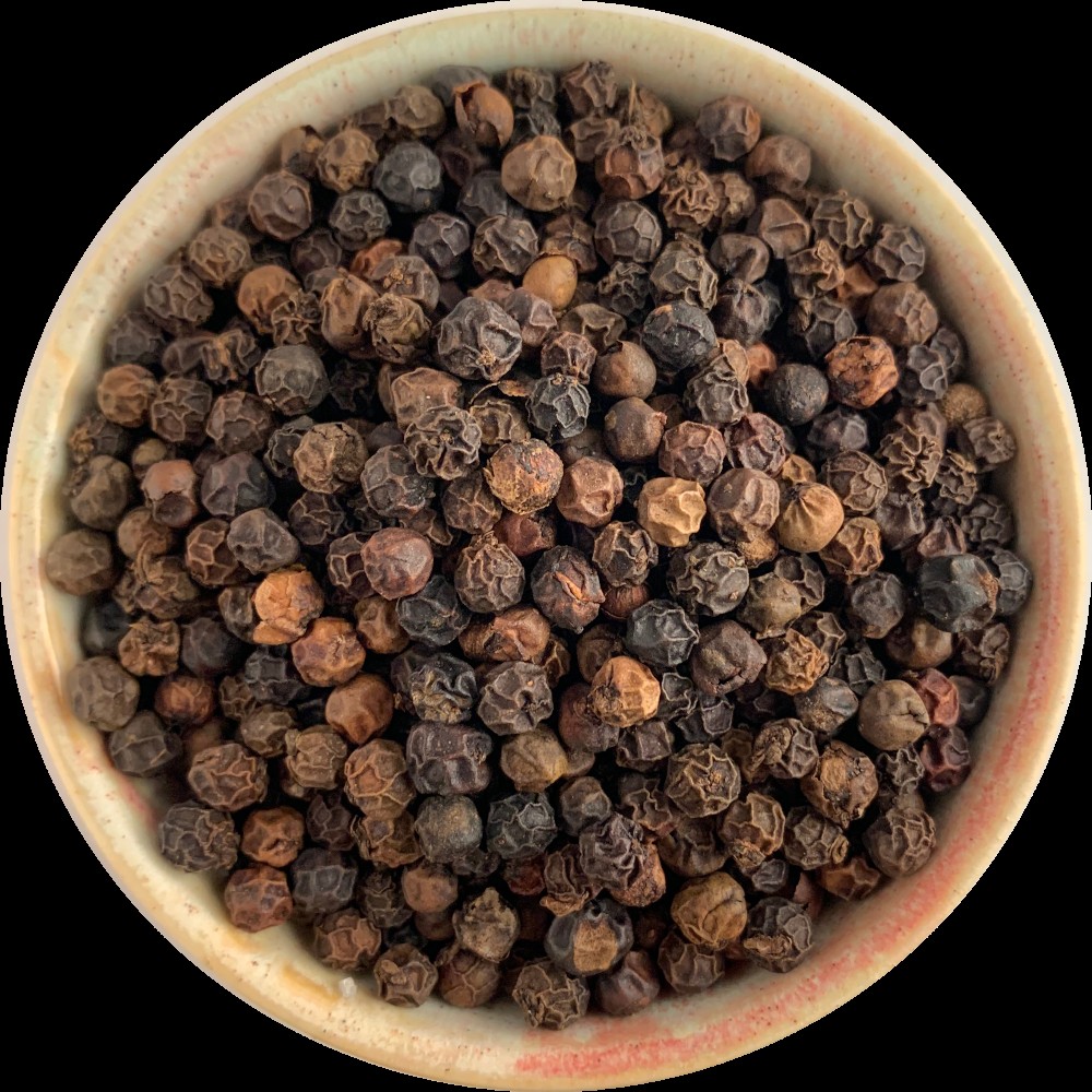 KALUSTYANS BLACK PEPPERCORNS WAYANAD (PARAMESWARANS SPECIAL) 1 Lbs