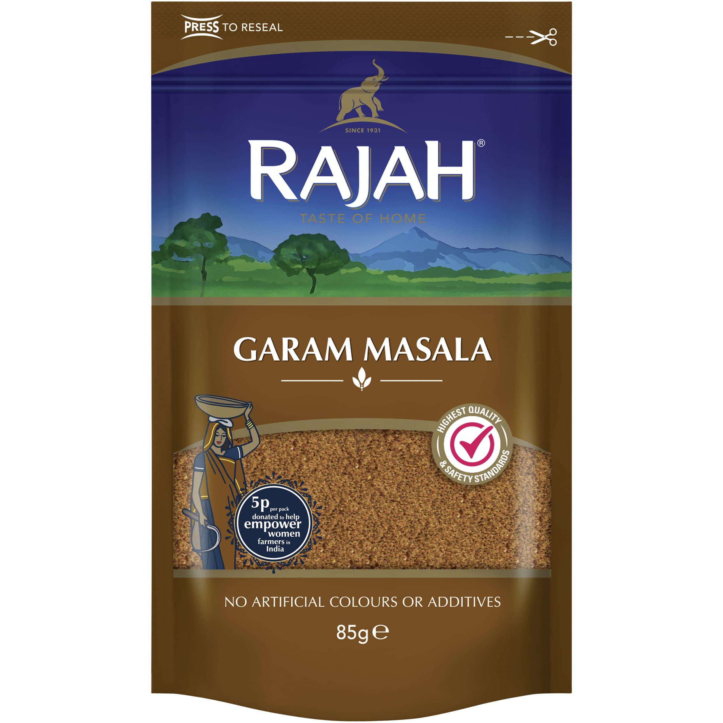 GARAM MASALA RAJAH 85 GM