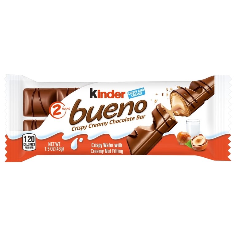 KINDER BUENO 2 BARS 43 GM