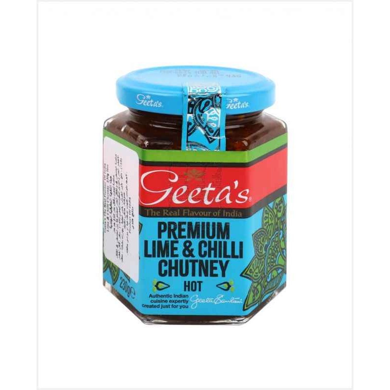 GEETAS PREMIUM LIME And CHILLI CHUTNEY 0.51 LBS
