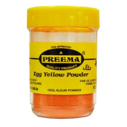 PREEMAS EGG YELLOW FOOD COLOUR POWDER 25 GM