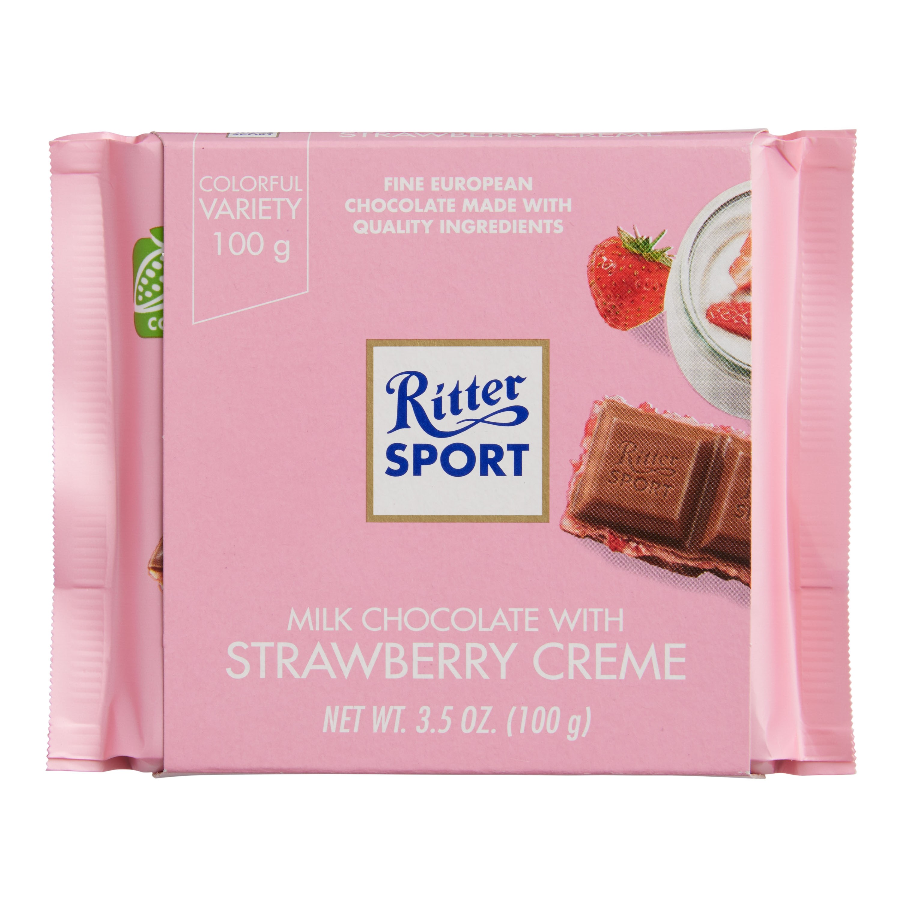 RITTER SPORT STRAWBERRY CREAM 0.22 Lbs