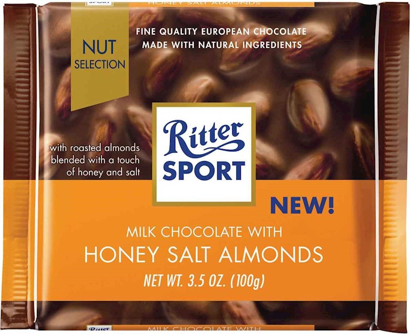 RITTER SPORT HONEY ALMOND 100 GM