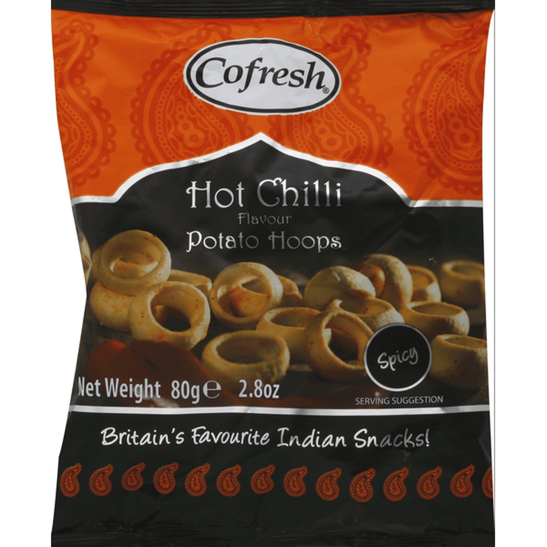 COFRESH HOT CHILLI HOOPS 2.8 OZ