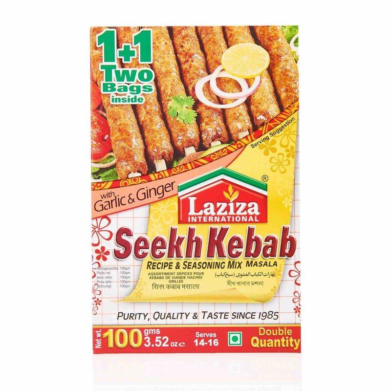 LAZIZA SEEKH KEBAB MASALA 100 GM
