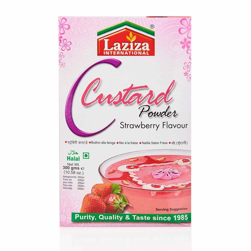Laziza Strawberry Custard Powder 300 GM