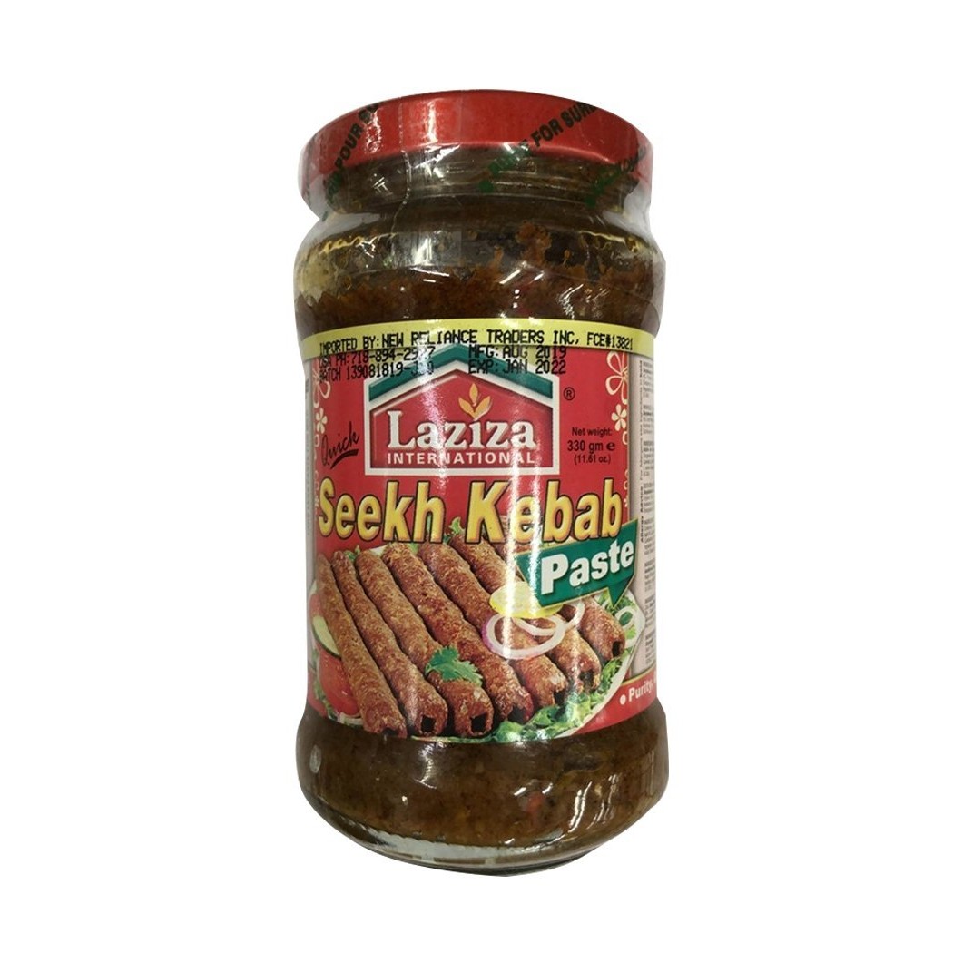 LAZIZA SEEKH KEBAB PASTE 330 GM