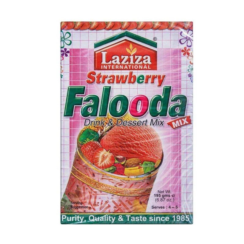 LAZIZA FALOODA MIX STRAWBERRY 195 GM