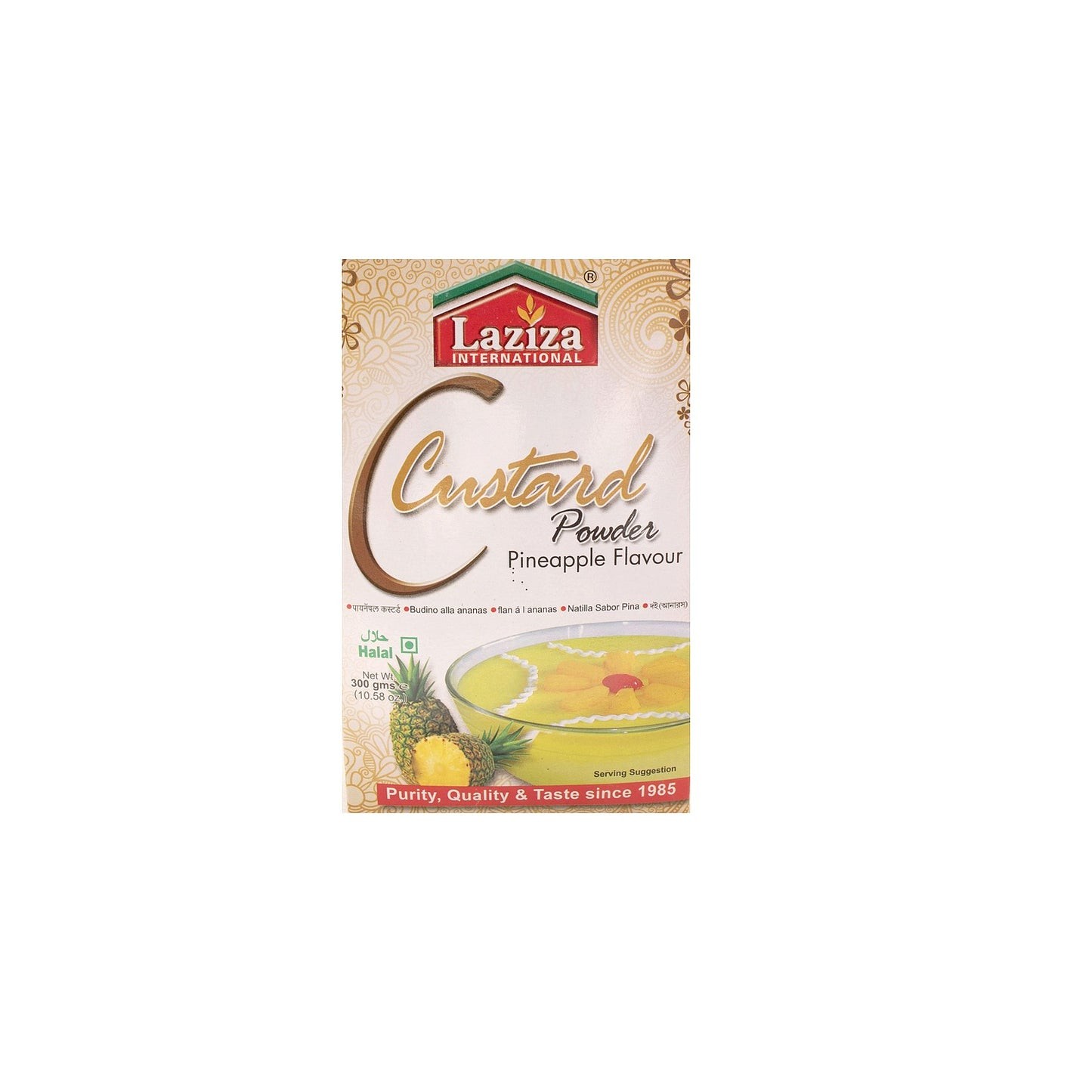 LAZIZA CUSTARD PINEAPPLE 300 GM