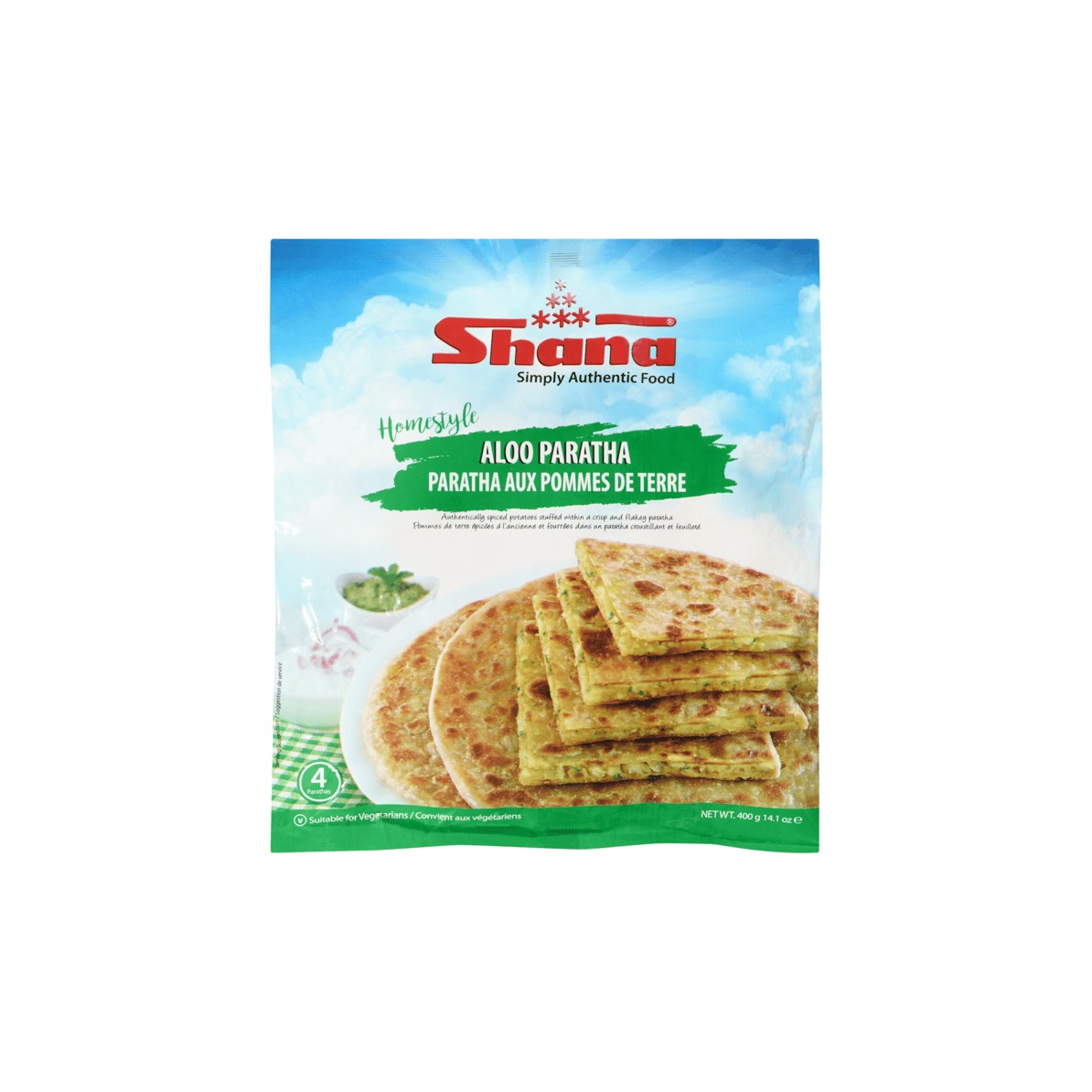 SHANA ALOO PARATHA 400 GM